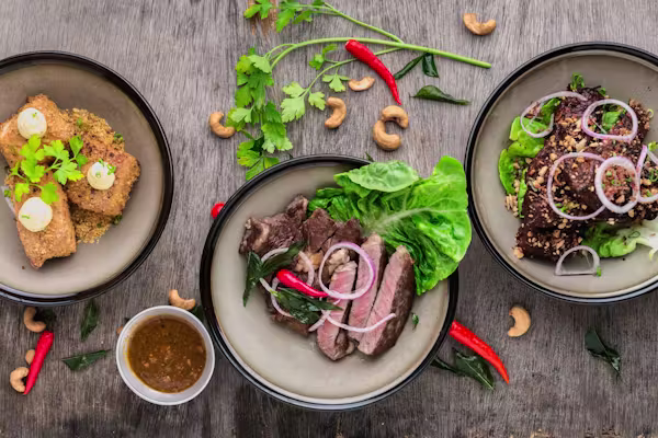 Freshly prepared halal food at Yummy Halal